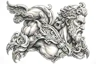 zeus tattoo design idea