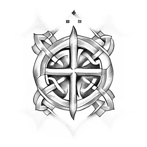 Celtic triqueta with birthdays and death days  tattoo design idea