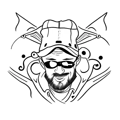 robin wearing a paddy cap tattoo design idea