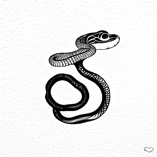 Kundalini snake  tattoo design idea
