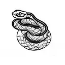 Kundalini snake  tattoo design idea