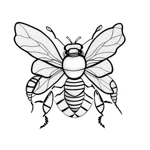 Honey Bee tattoo design idea