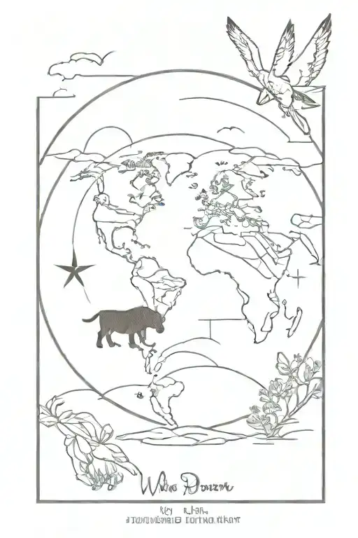 "“We don’t own the planet earth, we belong to it. And we must share it with our wildlife” tattoo on inside of upper arm tattoo design idea