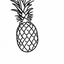 Pineapple tattoo design idea