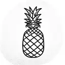 Pineapple tattoo design idea