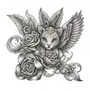 represents family in drawing tattoo design idea