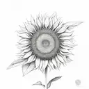 sunflower afrocentric water  tattoo design idea