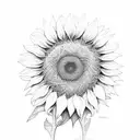 sunflower afrocentric water  tattoo design idea