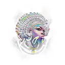 afrocentric  tattoo design idea