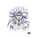 afrocentric  tattoo design idea