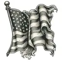 American flag tattoo design idea