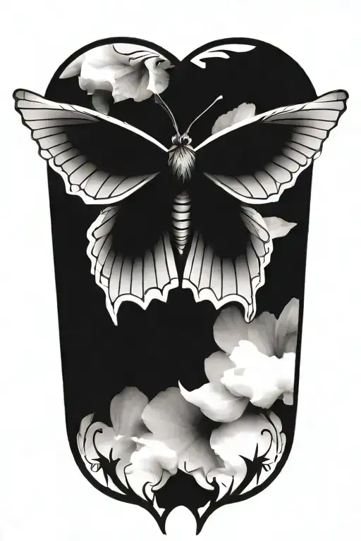 butterfly with eagle eyes  tattoo design idea