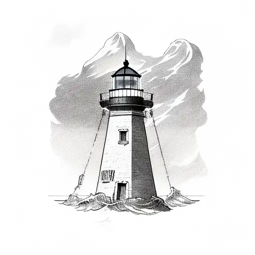 Lighthouse tattoo design idea