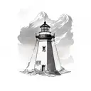 Lighthouse tattoo design idea