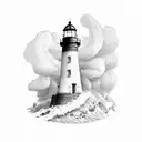 Lighthouse tattoo design idea