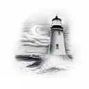 Lighthouse tattoo design idea