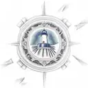 Lighthouse tattoo design idea