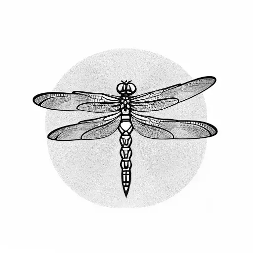 Dragonfly tattoo design idea