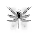 Dragonfly tattoo design idea