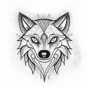 Wolf tattoo design idea