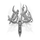 Ahab's harpoon tattoo design idea