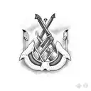 Ahab's harpoon tattoo design idea