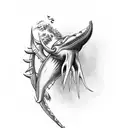 Ahab's whaling harpoon tattoo design idea