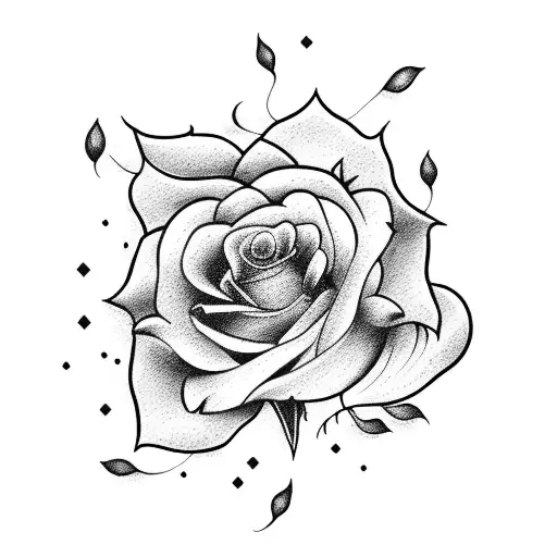 BEAUTY  and the beast tattoo design idea