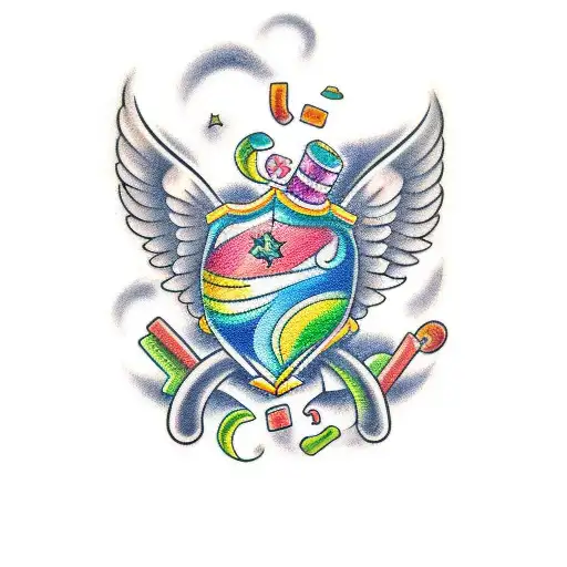 lucky charms tattoo design idea