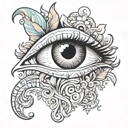 psychedelic tattoo with lsd dmt tattoo design idea