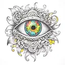 psychedelic tattoo with lsd dmt tattoo design idea