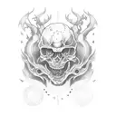ades in hell tattoo design idea