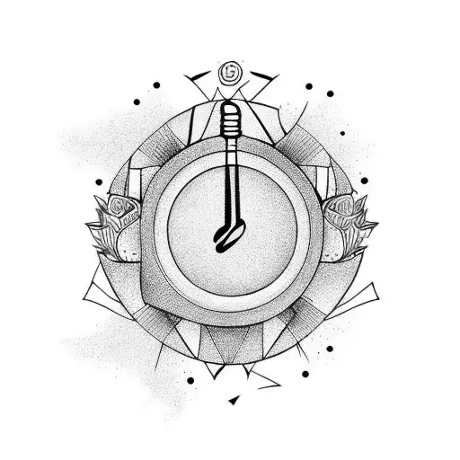 song time in a bottle tattoo design idea
