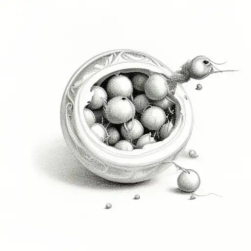 get in the pea meme tattoo design idea