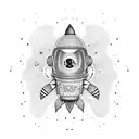 ROCKET MAN tattoo design idea