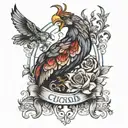 cuckold tattoo design idea