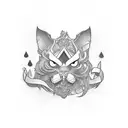 luck tattoo design idea