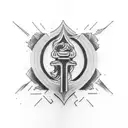 luck tattoo design idea