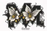 numbers 116 tattoo design idea