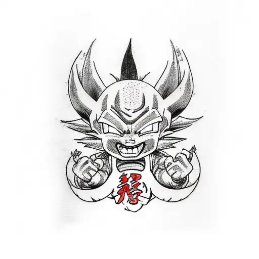 Kid Buu  Dragon ball tattoo, Dragon ball image, Dragon ball super