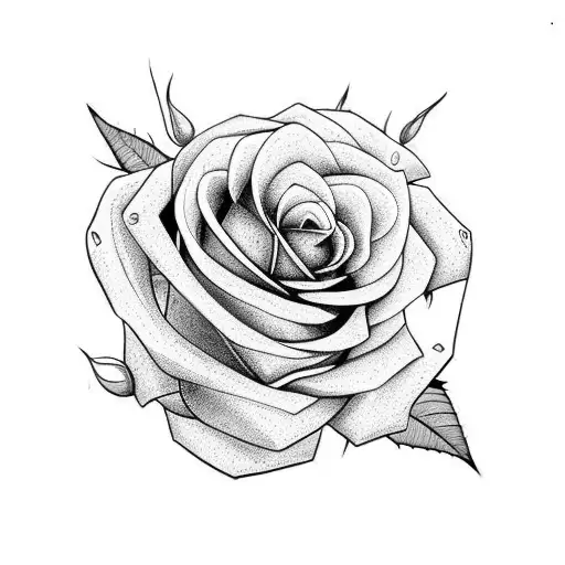 roses on vine covering a brick wall tattoo design idea