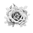 roses, vines, brick wall tattoo design idea