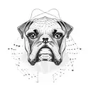 A boxer surrounded by spider webs, representing their agility and speed tattoo design idea