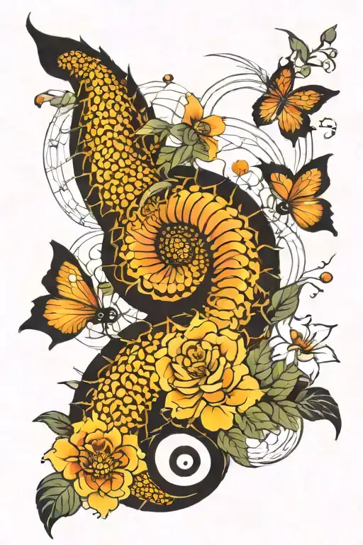 Fibonacci sequence tattoo design idea