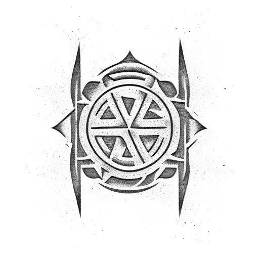 fighting symbol tattoo design idea