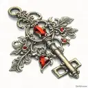 gothic key tattoo small with Garnet  tattoo design idea