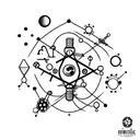 science  tattoo design idea