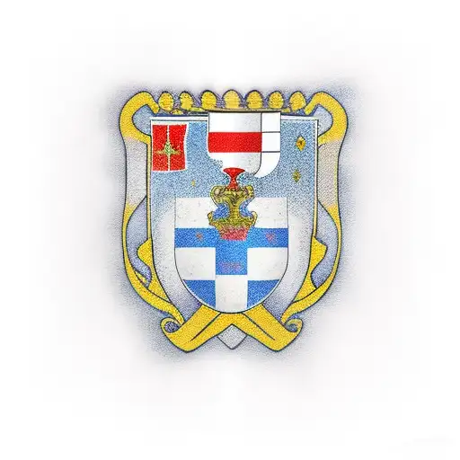 Serbian flag tattoo design idea