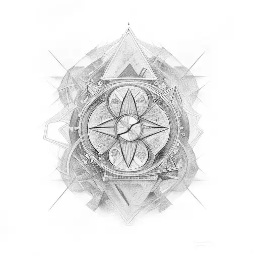 love of mathematics tattoo design idea