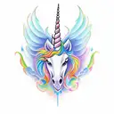 UNICORN Phoenix tattoo design idea